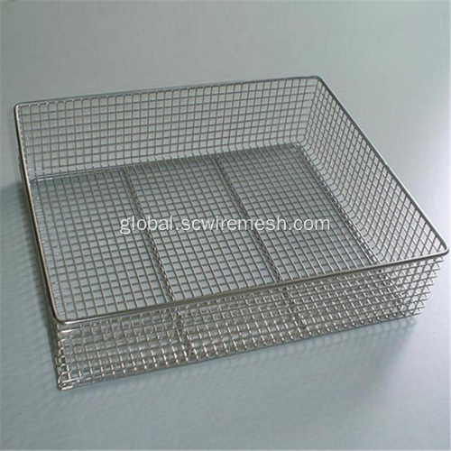 Metal Basket Metal Disinfection Baskets Storage Basket Wire Mesh Basket Factory